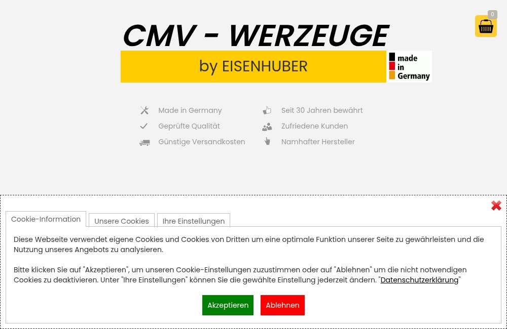 cmv-werkzeuge.com — trgovina z orodjem