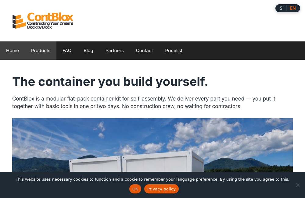 contblox.com — modularna gradnja