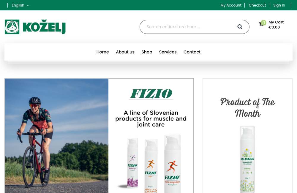 kozelj.net — spletna trgovina