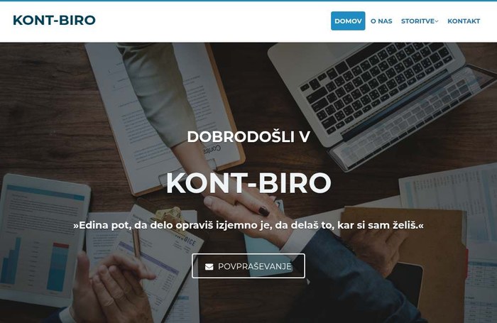 Predogled spletne strani kont-biro.si
