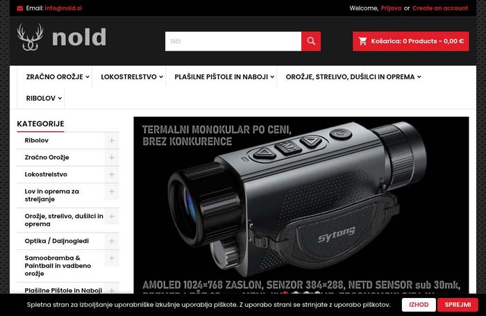Predogled spletne trgovine nold.si