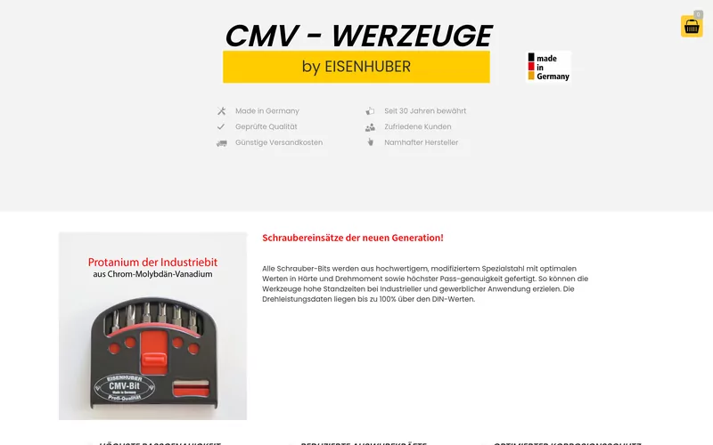 Predogled spletne trgovine cmv-werkzeuge.com