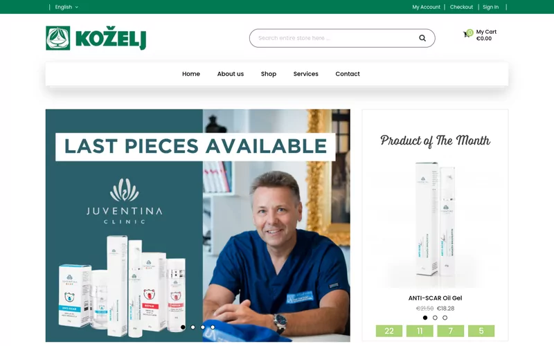 Predogled spletne trgovine kozelj.net